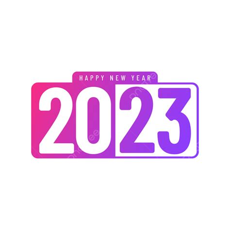 New Year 2023 Vector Art Png 2023 Happy New Year 2023 Year Gradient