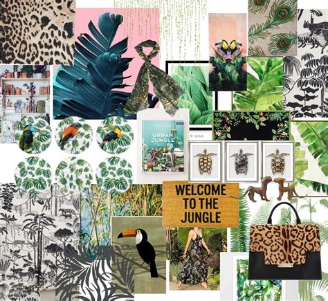 Tropical Jungle Mood Board Surealism Art Mood Board Jungle Theme