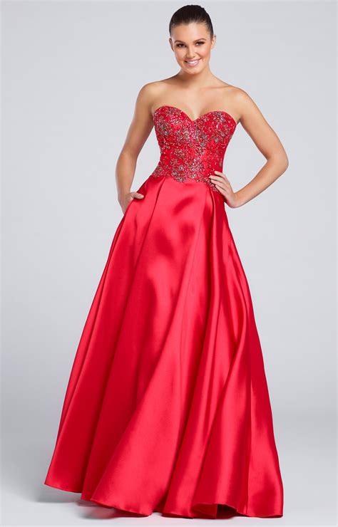 Ellie Wilde Ew117096 Strapless Sweetheart Soft Mikado Ball Gown With