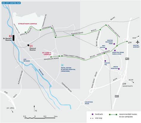Exeter University Campus Map