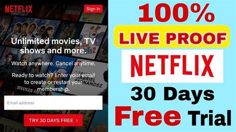 Netflix 30 Days Free Trial How To Get 30 Days Free Trial Option In