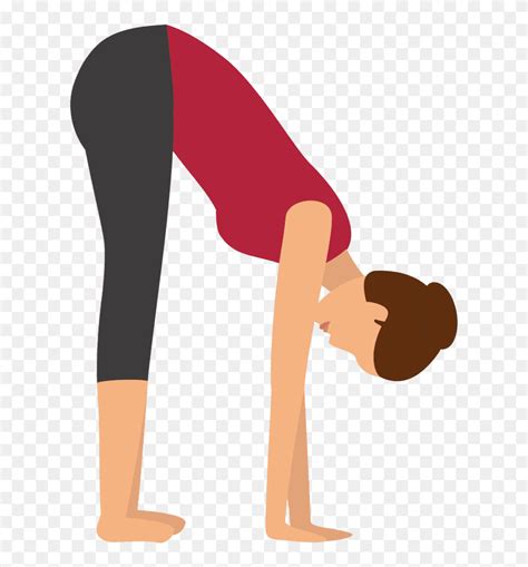Standing Forward Bend Pose Stretching Clipart 5573859 Pinclipart