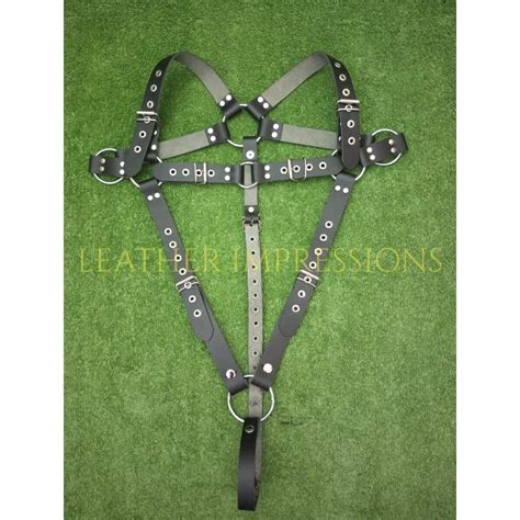 100 genuine leather full body gay harness men s bondage leather full body harness bdsm