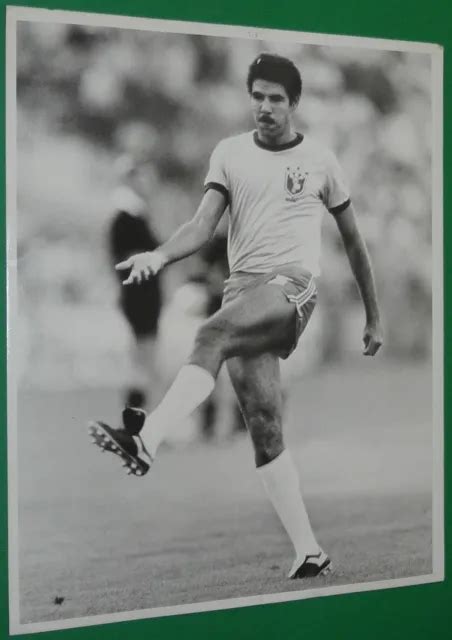 Rare Photo Toninho Cerezo Brazil Brazil Spana 82 World Cup Rome