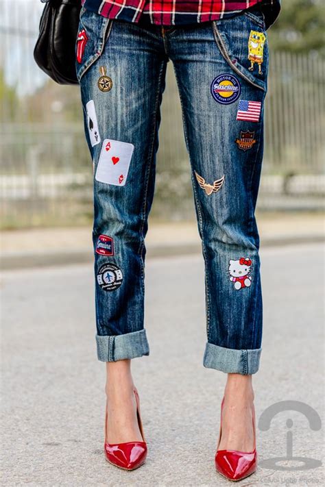Diy Jeans Con Parches Parches Ropa Moda Ropa
