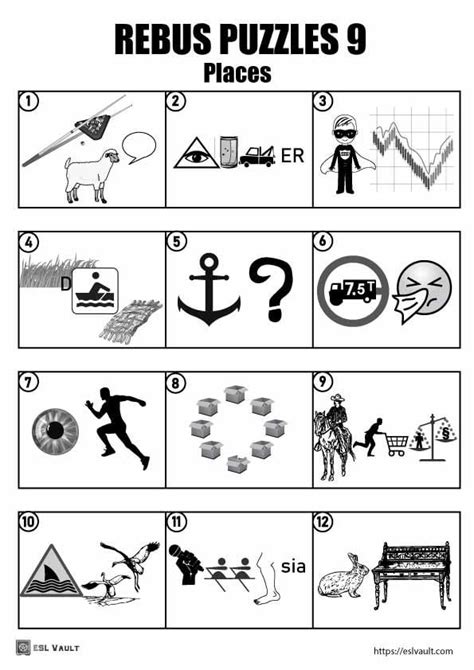 10 Best Printable Rebus Puzzles With Answers Printablee Com 180 Free
