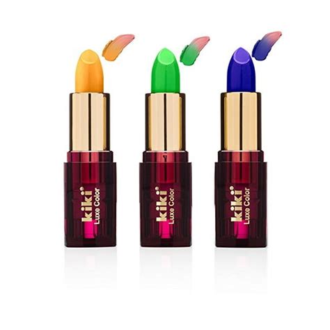 Kiki 3 Pcs T Set Of Mood Color Changing Lipstick That Acts As A Lip