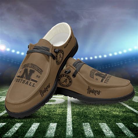 nebraska cornhuskers ncaa personalized hey dude sports shoes custom name design perfect t