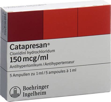 Catapresan Injektionslösung 150mcgml 5 Ampullen 1ml In Der Adler Apotheke