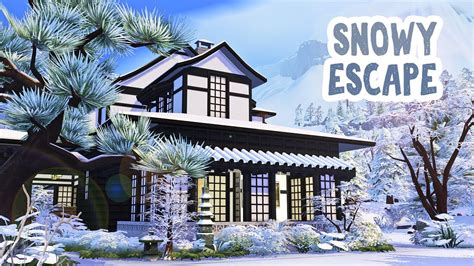 Snowy Escape The Sims 4 Speed Build Youtube