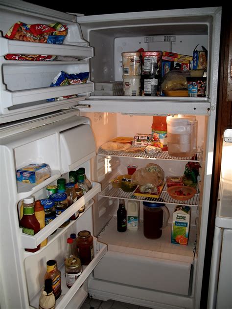 Refrigerators are normally coldest at the bottom rear, so. the fridge is full! | I was a bit surprised to notice that ...