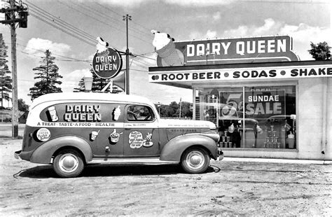 dairy queen panel truck and a mister softee van the old motor vintage diner vintage trucks