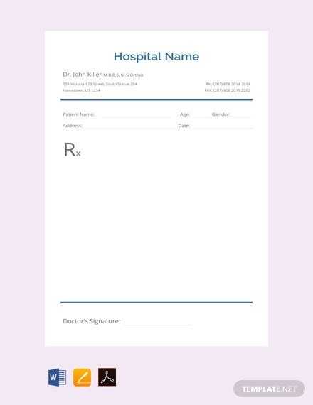 Pakistan's certified lab since 1983 with best quality services nationwide. How to Make a Blank Prescription [10+ Templates to ...