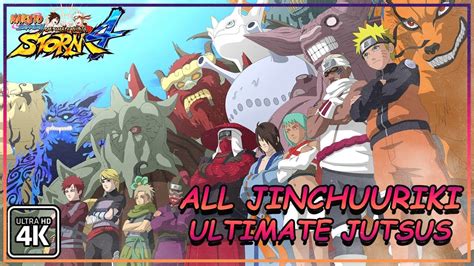 All Jinchuuriki Ultimate Jutsus And Team And Awakening 4k 60fps