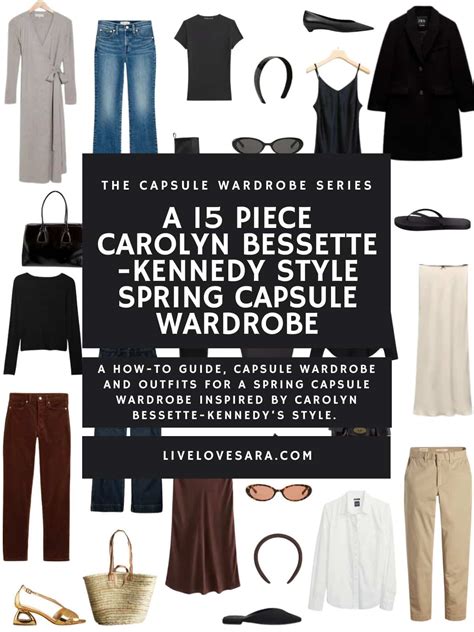 A 15 Piece Carolyn Bessette-Kennedy Inspired Spring Capsule Wardrobe
