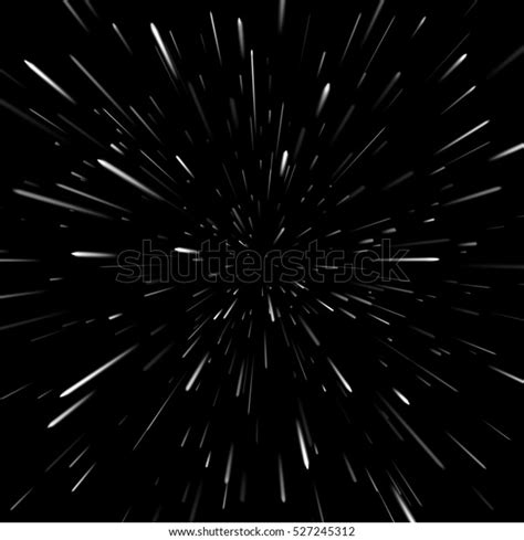 Vector Abstract Background Star Warp Hyperspace Stock Vector Royalty