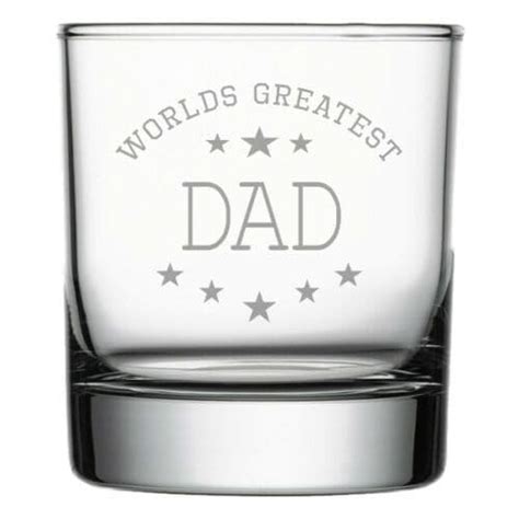 Worlds Greatest Daddydad Whiskey Glass Personalised County Engraving