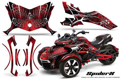 Graphic kit can am spyder. CAN-AM BRP SPYDER F3 GRAPHICS KIT CREATORX DECALS SPIDERX ...