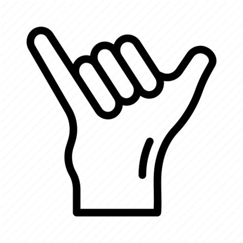 Shaka Surfer Hand Body Parts Gesture Icon Download On Iconfinder