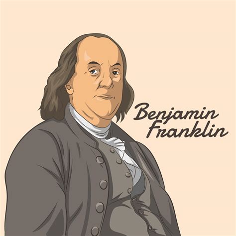 Vector Illustration Portrait Of Benjamin Franklin 16028814 Vector Art At Vecteezy