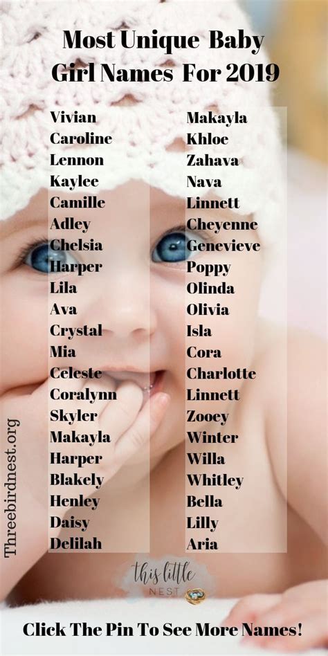 The Prettiest Most Unique Baby Girl Names For 2022 And 2023 This