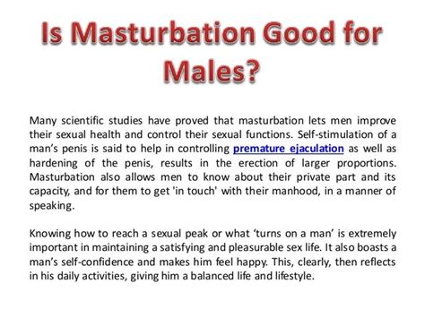 5 best masturbation benefits for men