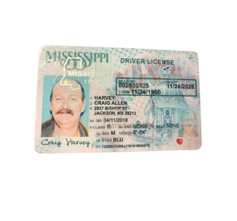 Mississippi Fake Driver License Fakeidvendor Mi Authentic
