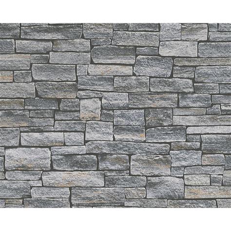 As Creation Stone Brick Wall Pattern Wallpaper Realistic
