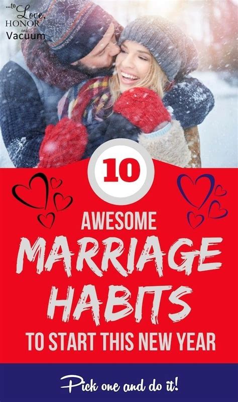 Top 10 Marriage Habits To Cultivate This New Year To Love Honor And Vacuum Marriage Advice
