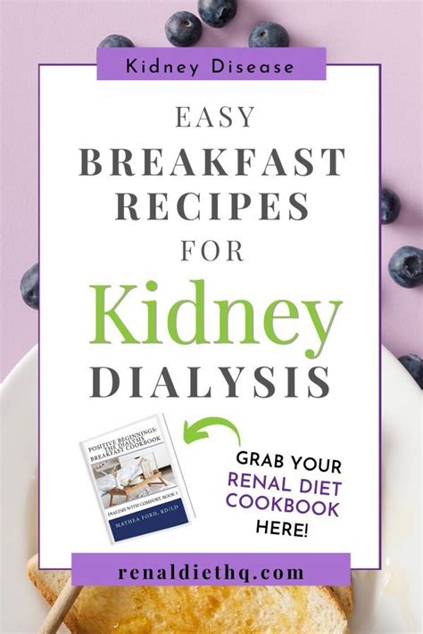 Positive Beginnings The Dialysis Breakfast Cookbook Dialysis With
