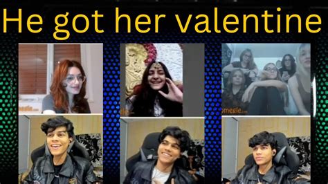 adarsh s girlfriend s priceless reaction to his valentine s day surprise on omegle reaction