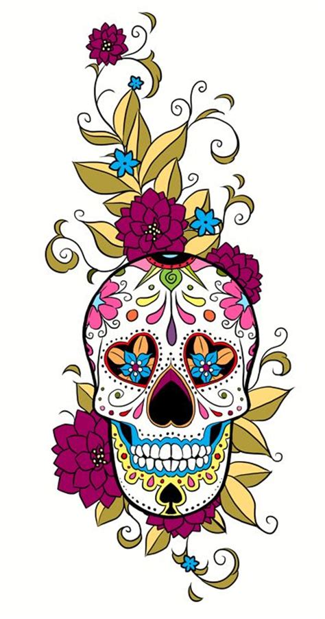 17 Best Sugar Skull Designs Images On Pinterest Sugar Skulls Day Of