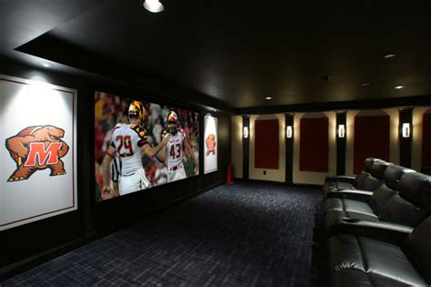 Custom Silk-Screened Acoustic Panels - Traditional - Home Theater