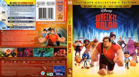 Wreck It Ralph 3d Movie Blu Ray Scanned Covers Wreck It Ralph1 Dvd Covers