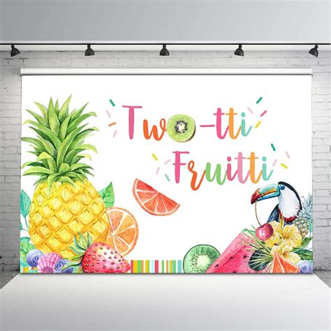 Buy Mocsicka Twotti Frutti Birthday Backdrop Summer Fruit Birthday