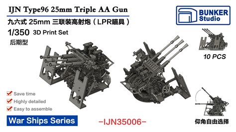 Nnt Modell 1350 Ijn Type96 25mm Triple Aa Gun Lpr Sight Late With