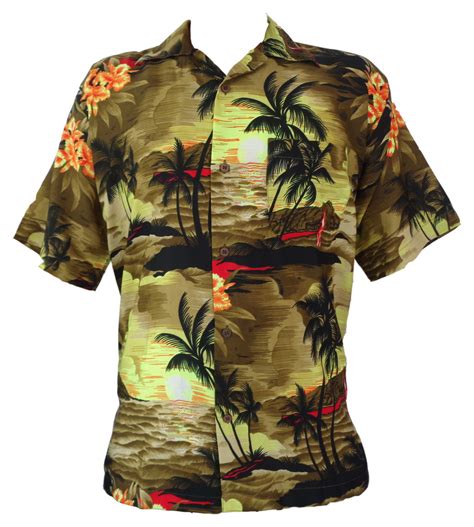 Hawaiianisches Shirt 2 Herren Allver Print Beach Camp Party Aloha