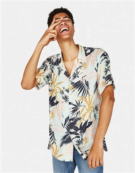 Tropical Print Shirt In 2020 Tropical Print Shirt Mens Fashion