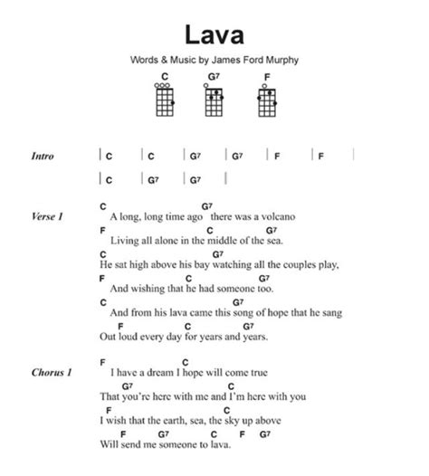 Lava Ukulele Songs And Chords