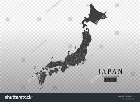 Japan Map World Map International Vector Stock Vector Royalty Free