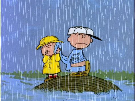 Rain Baseball Peanuts Linus Charlie Brown Peanuts Comic Strip