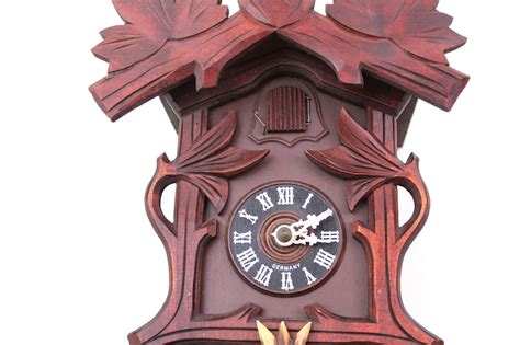 Vintage Hunters Cuckoo Clock With Edelweiss Wooden Hand Etsy