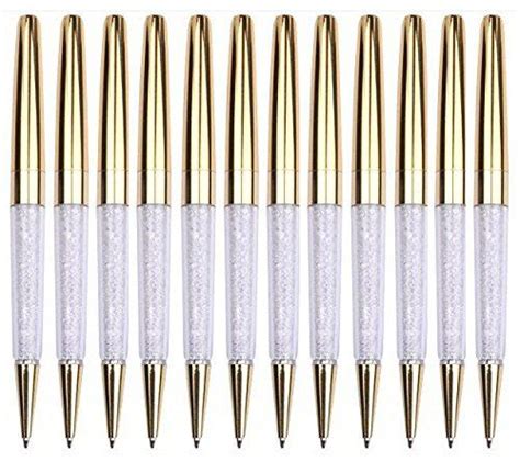 Mengran Shine Gold Diamond Crystal Ballpoint Pen Pack Of