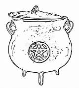 Cauldron sketch template