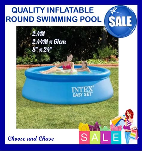 Easy Set Intex Pool 8ft Round Inflatable Pool Lazada Ph