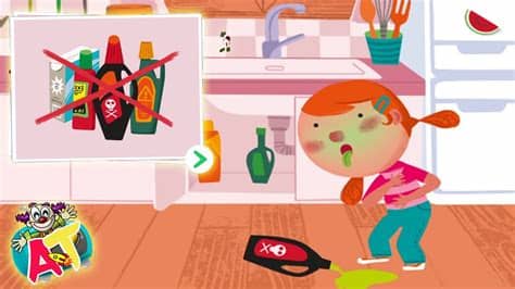 ¿qué de tratando de recetas nuevas en la cocina? Niños Aprenden a Prevenir Accidentes y Peligros -Juegos ...