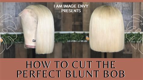How To Cut The Perfect Blunt Bob Beginner Friendly Youtube