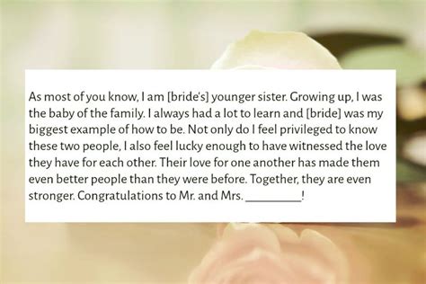 Sister Wedding Speech Text And Image Speeches Quotereel Sister
