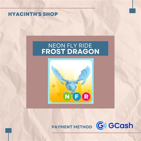 Adopt Me Nfr Frost Dragon Hobbies And Toys Toys And Games On Carousell