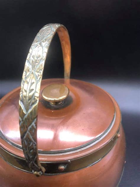 Linton Antique Copper And Brass Tea Caddy